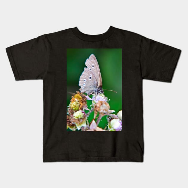 Ringlet Butterfly Kids T-Shirt by InspiraImage